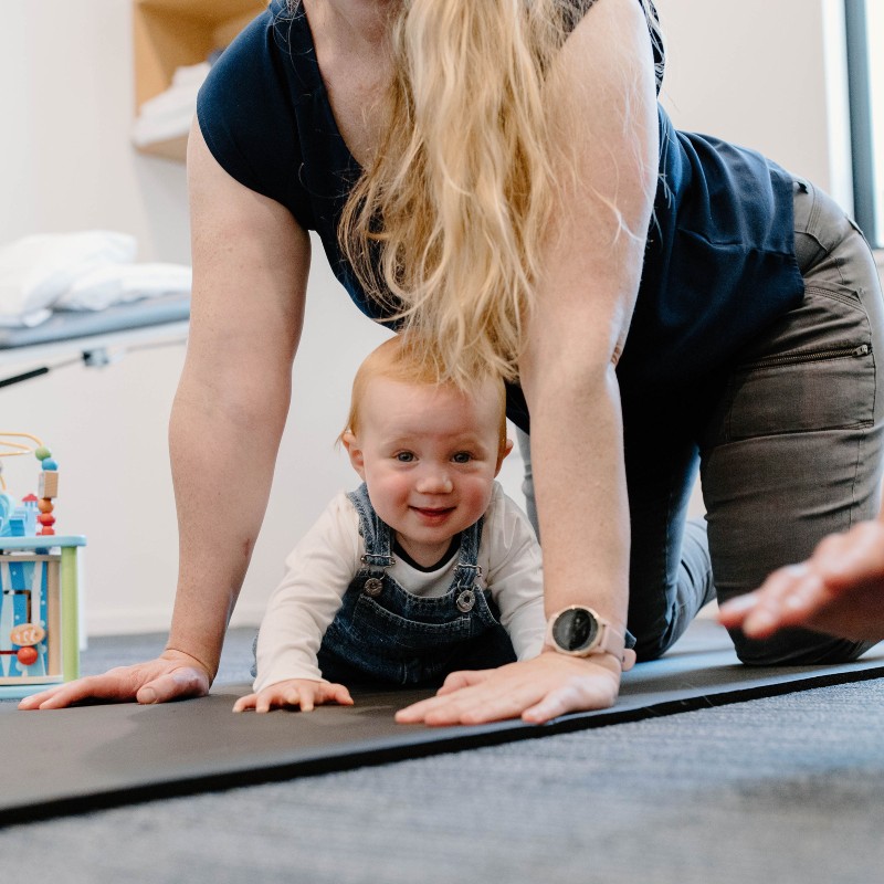 Woman returning to exercise safely after giving birth